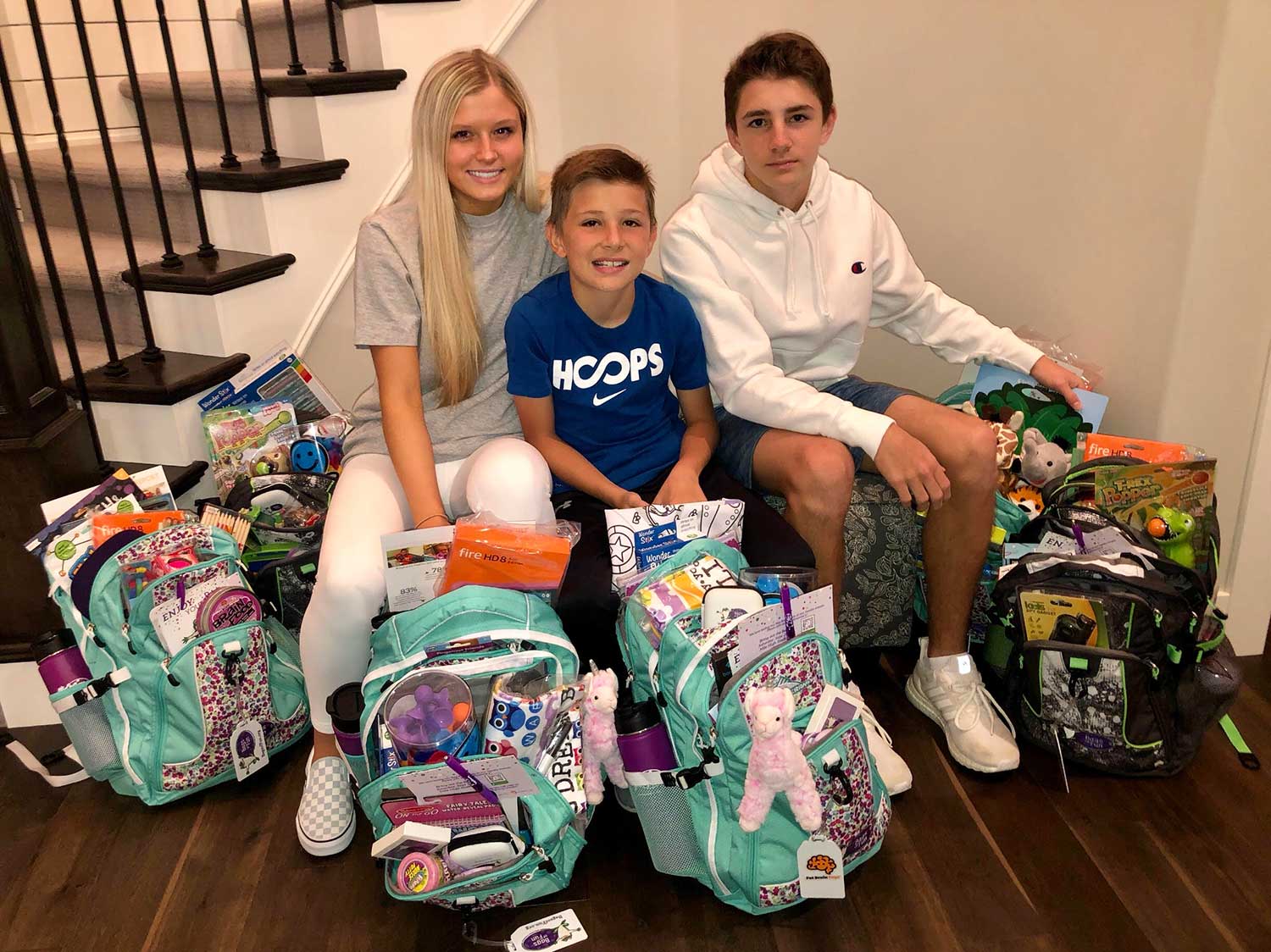 Omaha Cousins with Packed Bags