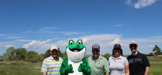 Golf Group Photo with Mascot